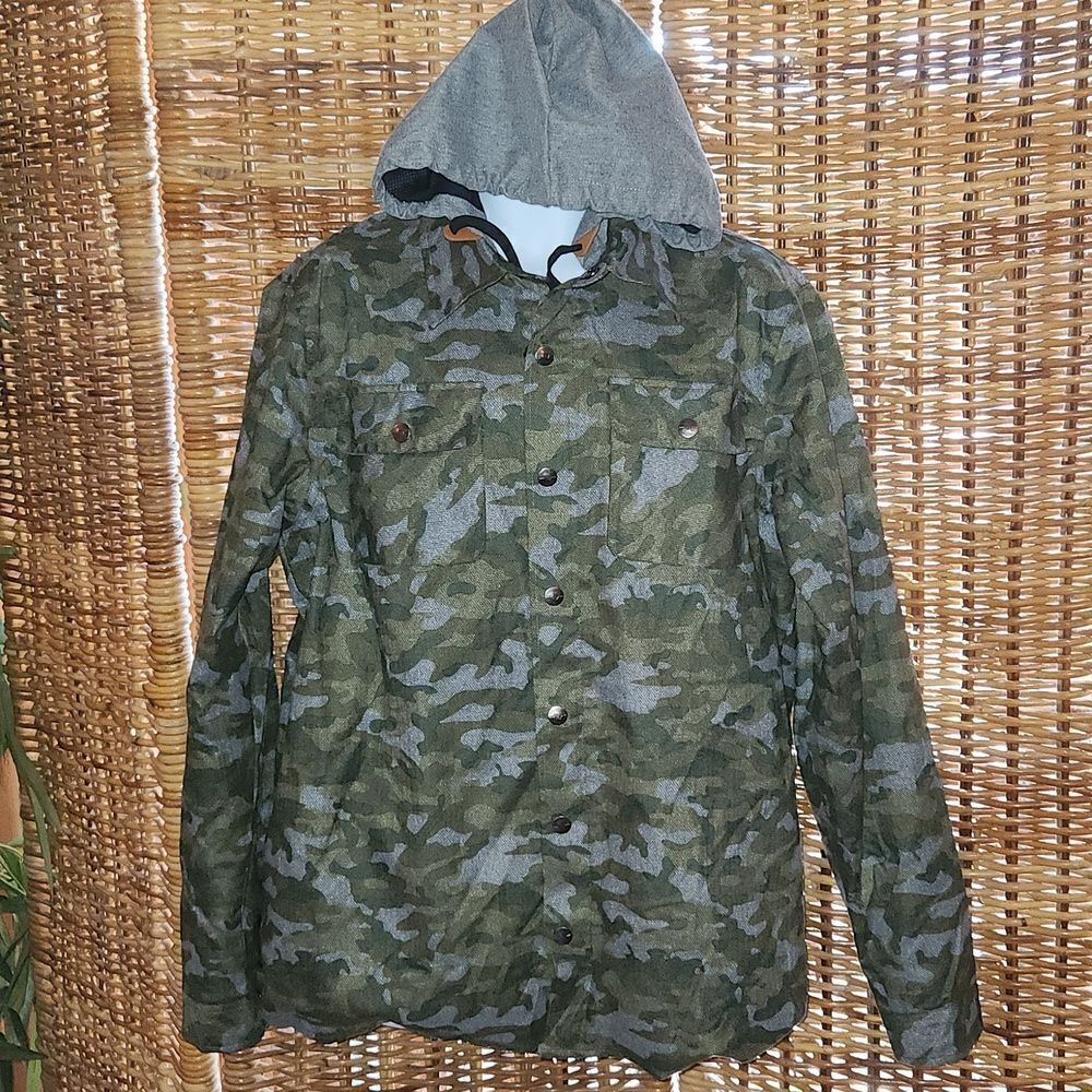 Pulse Camo Waterproof Windproof Breathable Jacket Hood L